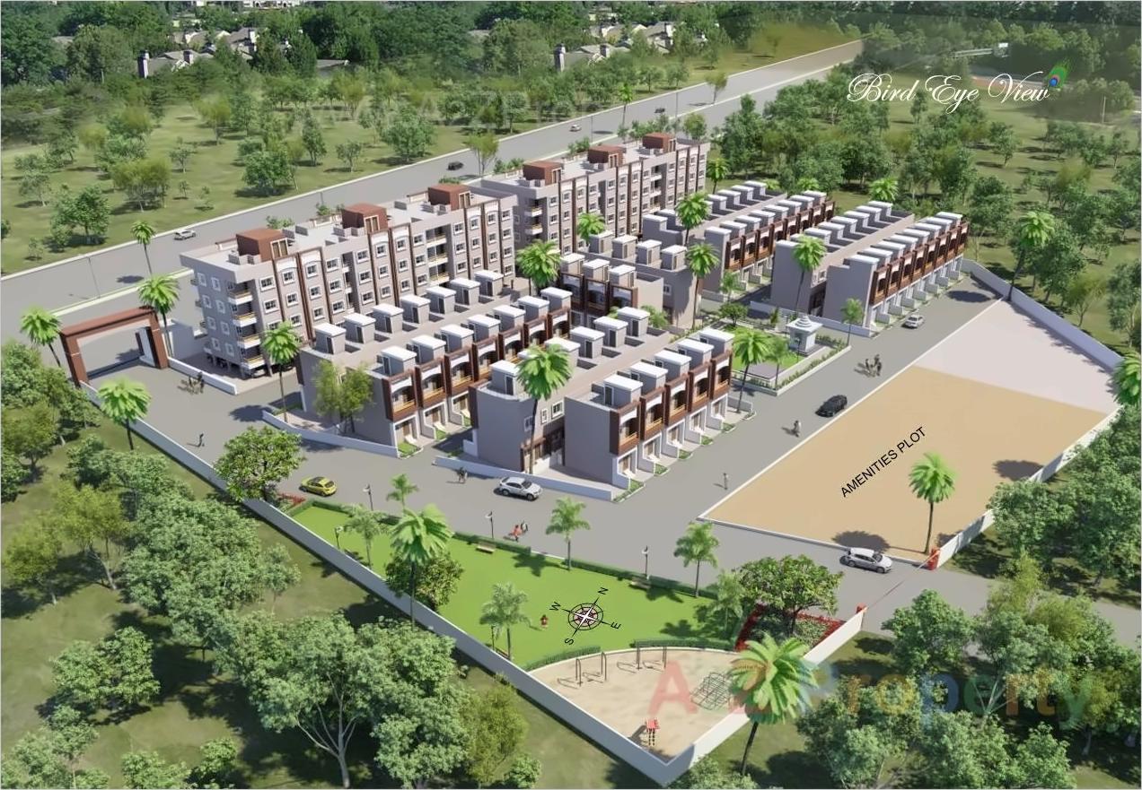 3D Elevation of real estate project Harikunj located at Farola, Aurangabad, Maharashtra