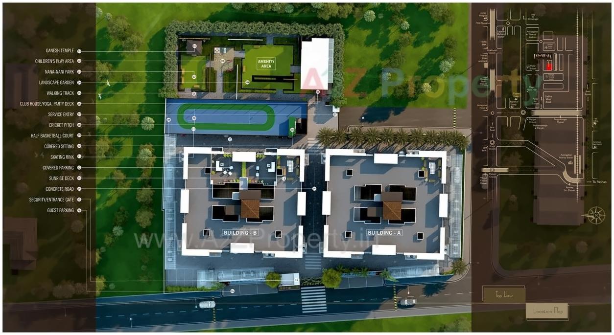 Layout of real estate project Jai Nilaya located at Aurangabad-m-corp, Aurangabad, Maharashtra