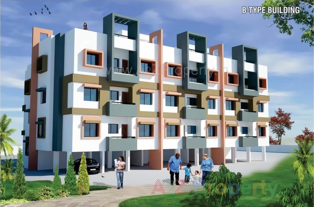 3D Elevation of real estate project Kalyani City located at Aurangabad-m-corp, Aurangabad, Maharashtra