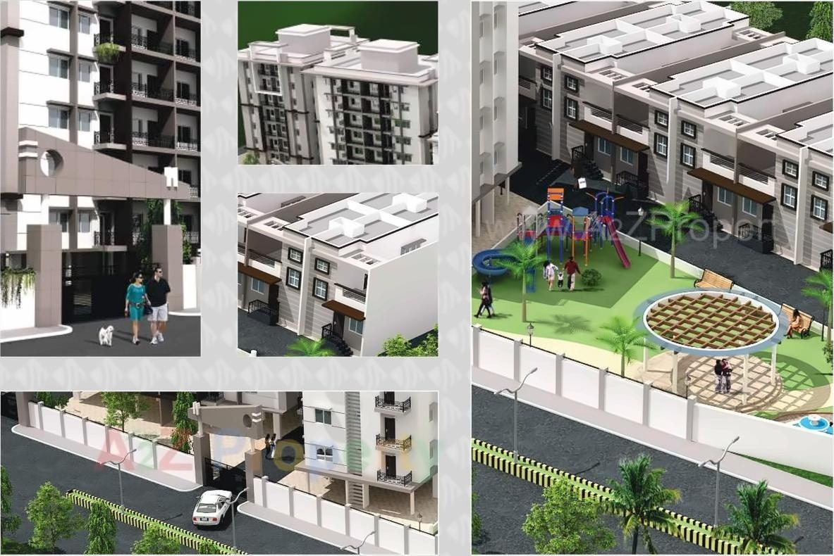 3D Elevation of real estate project M Square Heights located at Aurangabad-m-corp, Aurangabad, Maharashtra
