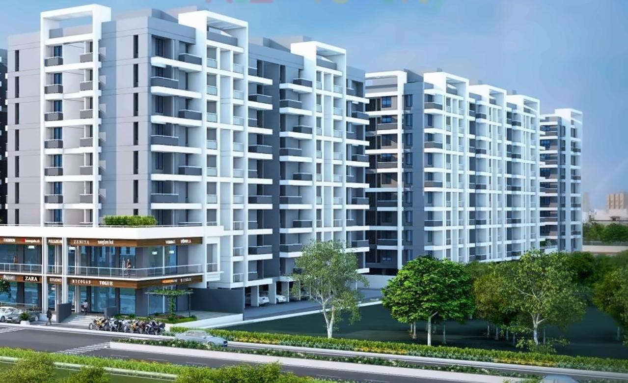 3D Elevation of real estate project My World located at Aurangabad-m-corp, Aurangabad, Maharashtra