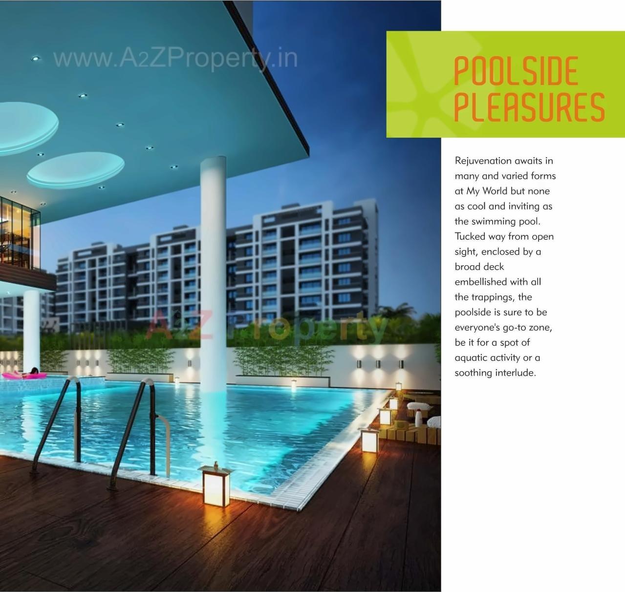 3D Elevation of real estate project My World located at Aurangabad-m-corp, Aurangabad, Maharashtra