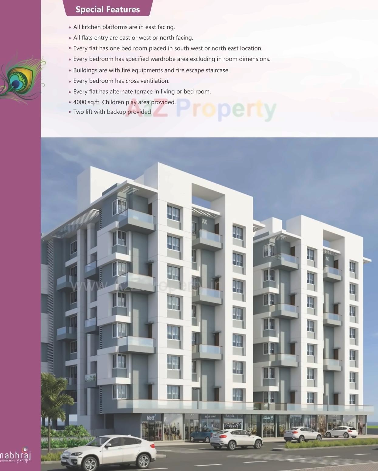 3D Elevation of real estate project Nabhraj Nandanvan located at Aurangabad-m-corp, Aurangabad, Maharashtra