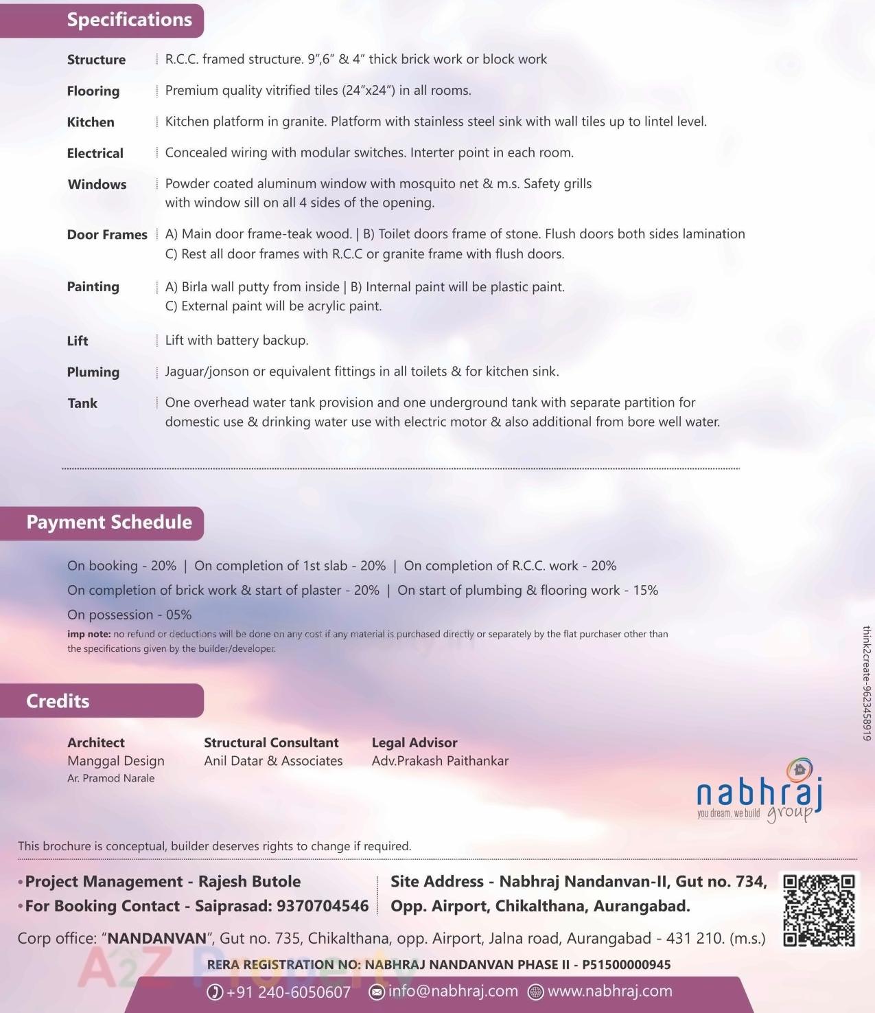  of real estate project Nabhraj Nandanvan located at Aurangabad-m-corp, Aurangabad, Maharashtra