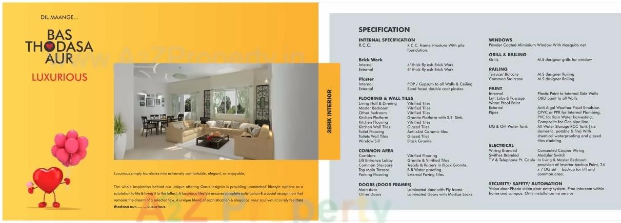  of real estate project Oasis Insignia located at Aurangabad-m-corp, Aurangabad, Maharashtra