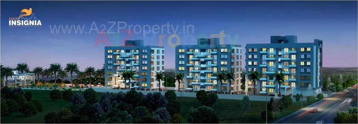 3D Elevation of real estate project Oasis Insignia located at Aurangabad-m-corp, Aurangabad, Maharashtra