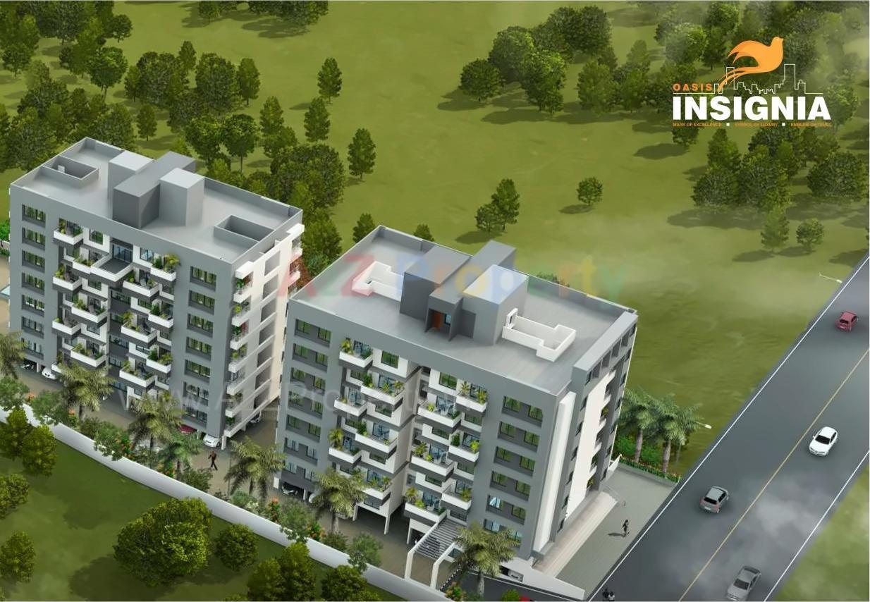 3D Elevation of real estate project Oasis Insignia located at Aurangabad-m-corp, Aurangabad, Maharashtra