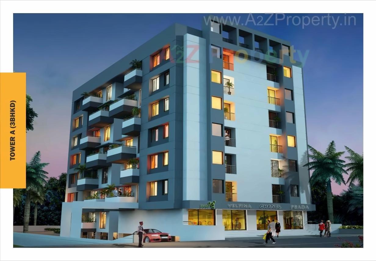 3D Elevation of real estate project Oasis Insignia located at Aurangabad-m-corp, Aurangabad, Maharashtra