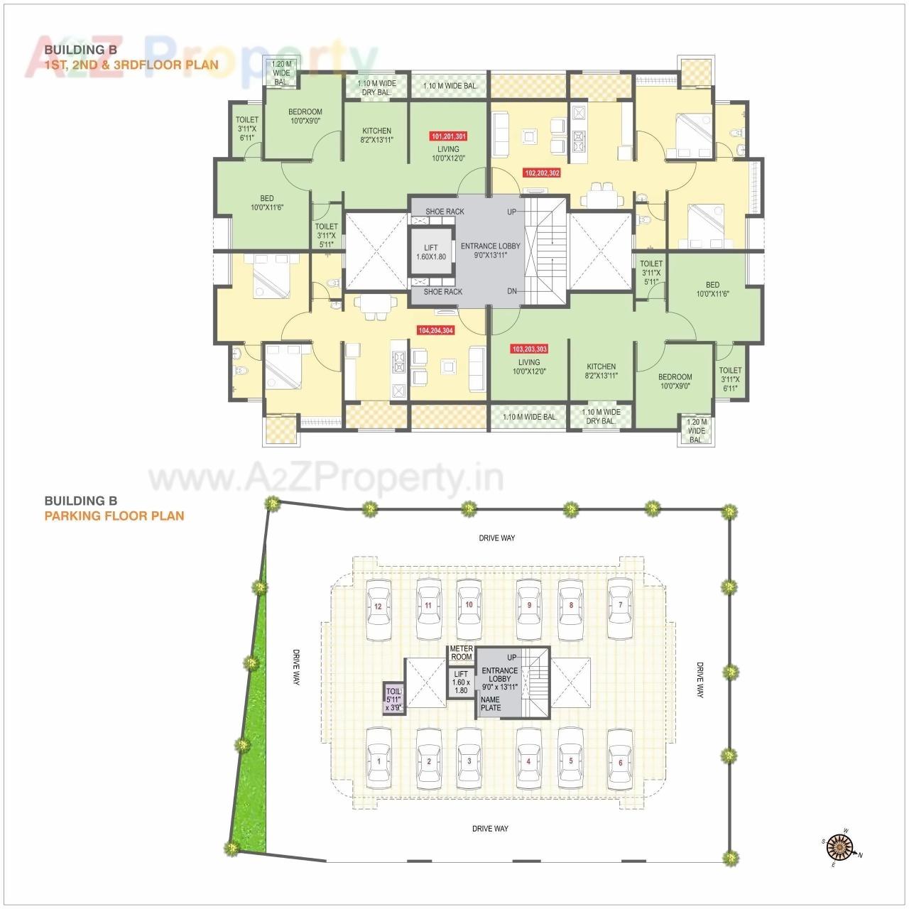 Layout of real estate project Parijat located at Aurangabad-m-corp, Aurangabad, Maharashtra