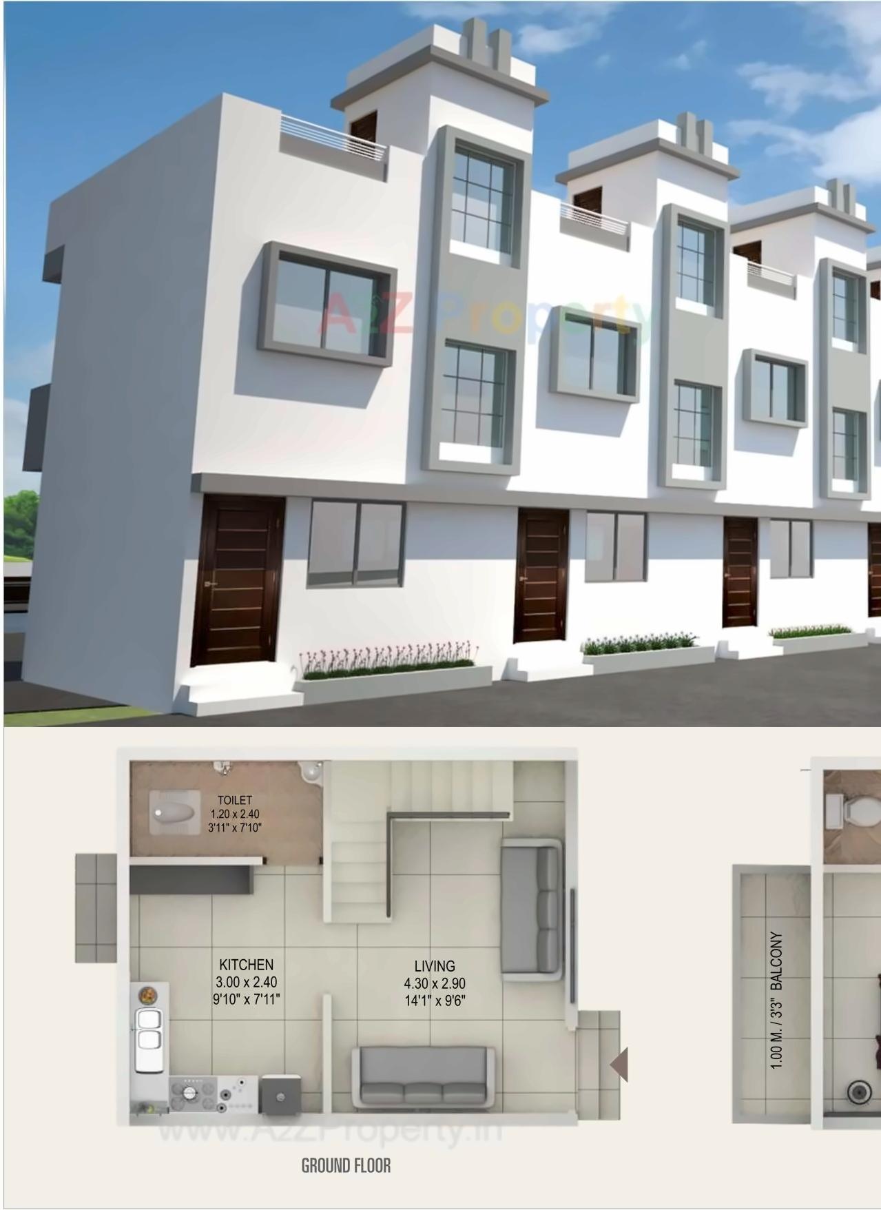 Layout of real estate project Raaj Swapnapurti located at Tisgaon, Aurangabad, Maharashtra