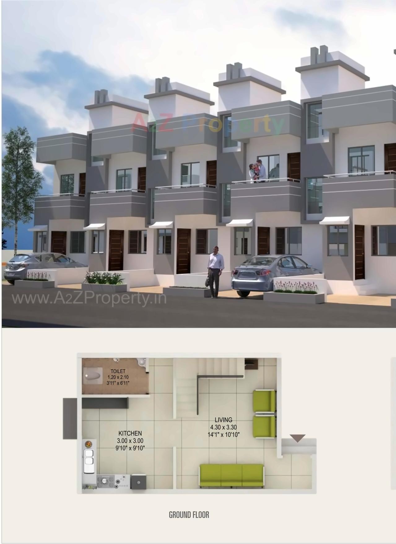 Layout of real estate project Raaj Swapnapurti located at Tisgaon, Aurangabad, Maharashtra