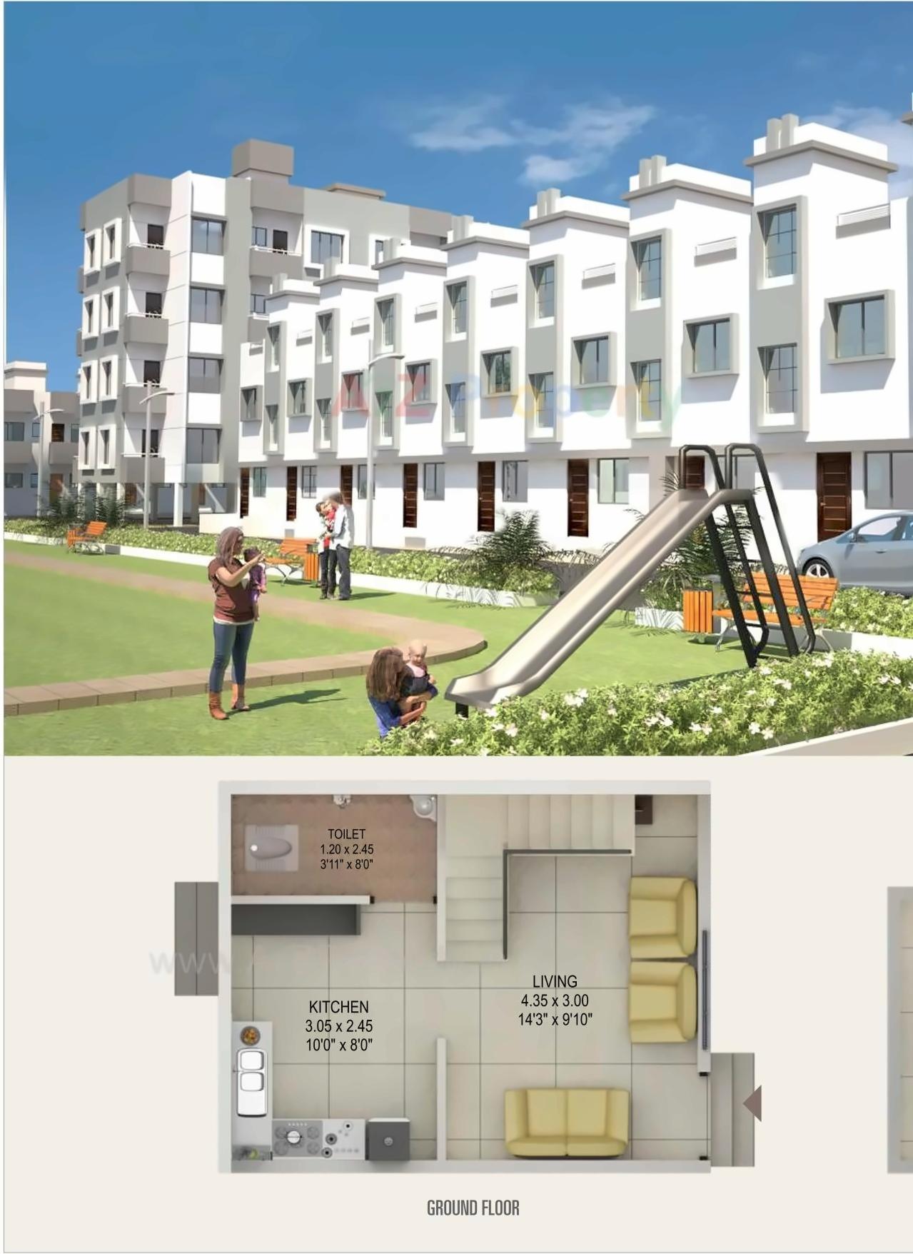 Layout of real estate project Raaj Swapnapurti located at Tisgaon, Aurangabad, Maharashtra