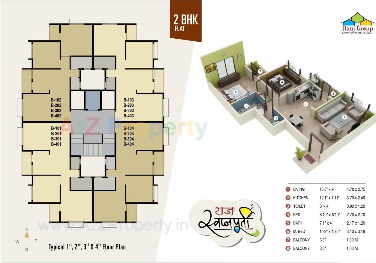 Layout of real estate project Raaj Swapnapurti located at Tisgaon, Aurangabad, Maharashtra