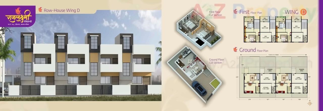 Layout of real estate project Raj Laxmi Residency located at Aurangabad-m-corp, Aurangabad, Maharashtra
