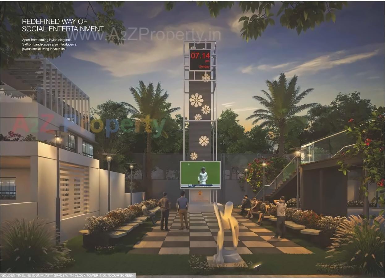 3D Elevation of real estate project Saffron Landscapes located at Aurangabad-m-corp, Aurangabad, Maharashtra