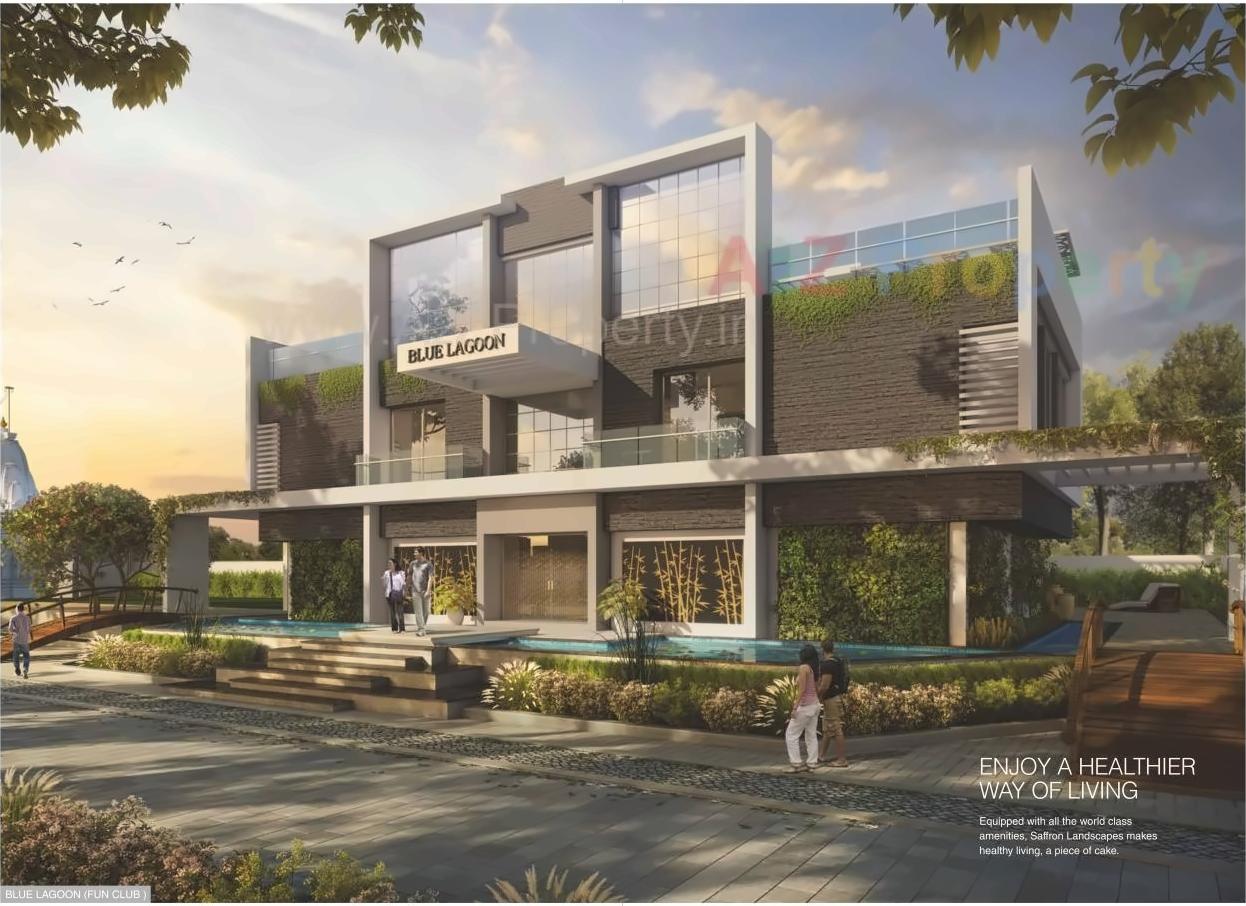 3D Elevation of real estate project Saffron Landscapes located at Aurangabad-m-corp, Aurangabad, Maharashtra
