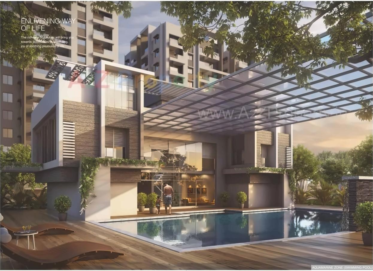 3D Elevation of real estate project Saffron Landscapes located at Aurangabad-m-corp, Aurangabad, Maharashtra