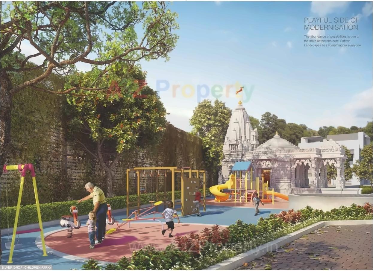 3D Elevation of real estate project Saffron Landscapes located at Aurangabad-m-corp, Aurangabad, Maharashtra