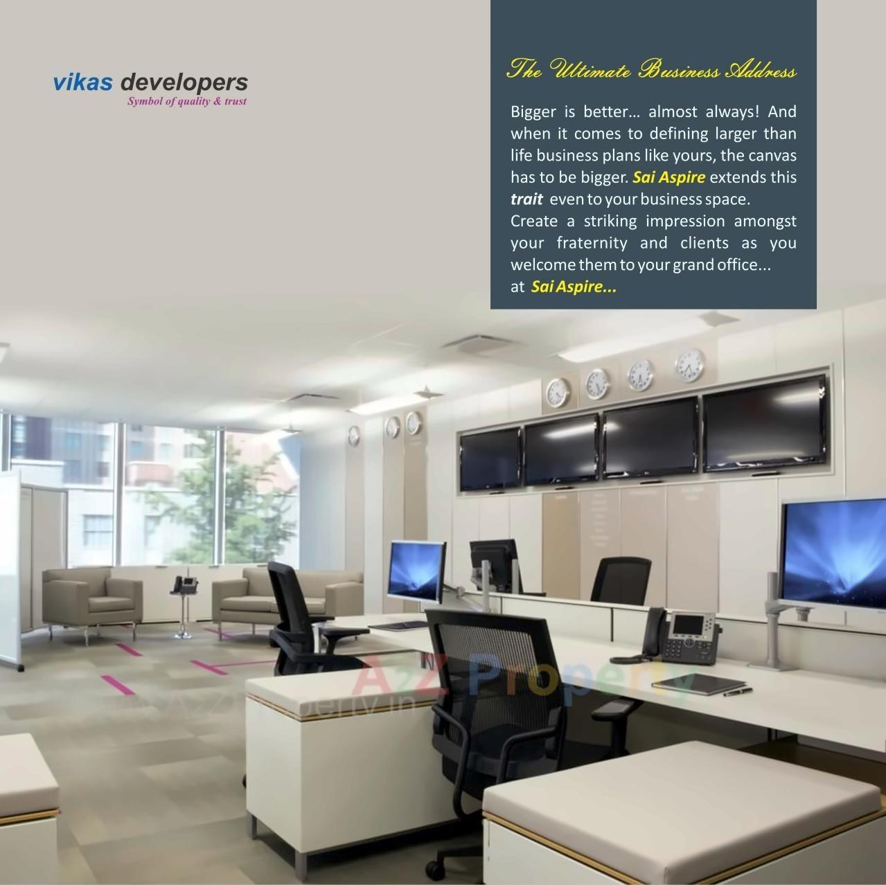 3D Elevation of real estate project Sai Aspire located at Aurangabad-m-corp, Aurangabad, Maharashtra