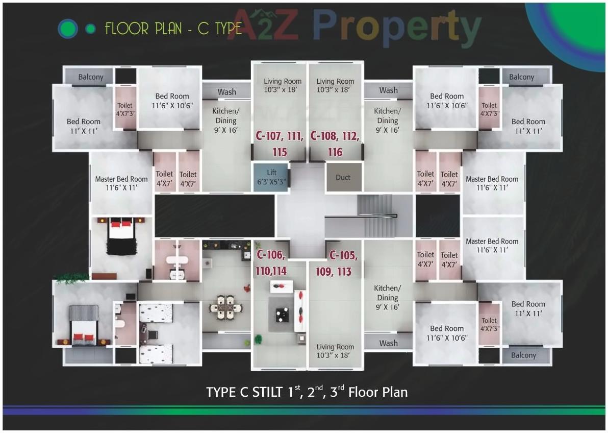 Layout of real estate project Sara Gokuldham located at Aurangabad-m-corp, Aurangabad, Maharashtra