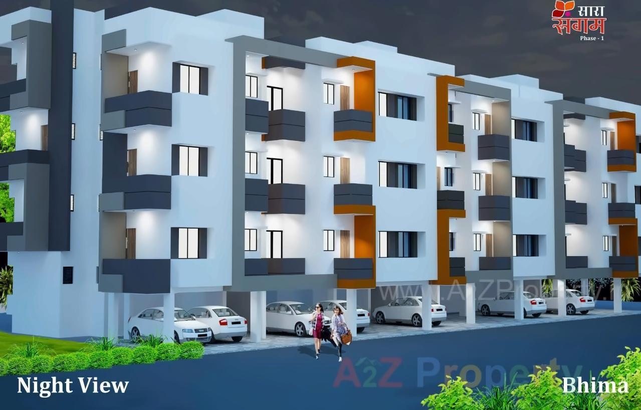 3D Elevation of real estate project Sara Sangam located at Wadgaon-kolhati-ct, Aurangabad, Maharashtra