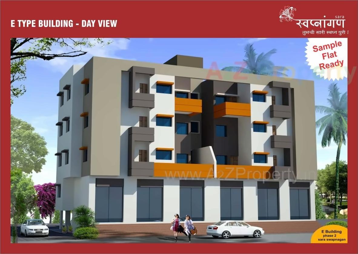 3D Elevation of real estate project Sara Swapnangan   A4, A5, A6 S located at Gangapur-jahagir, Aurangabad, Maharashtra
