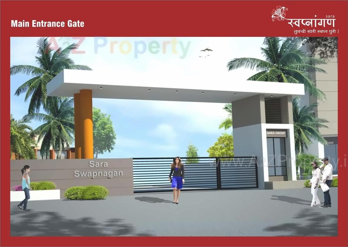 3D Elevation of real estate project Sara Swapnangan   A4, A5, A6 S located at Gangapur-jahagir, Aurangabad, Maharashtra