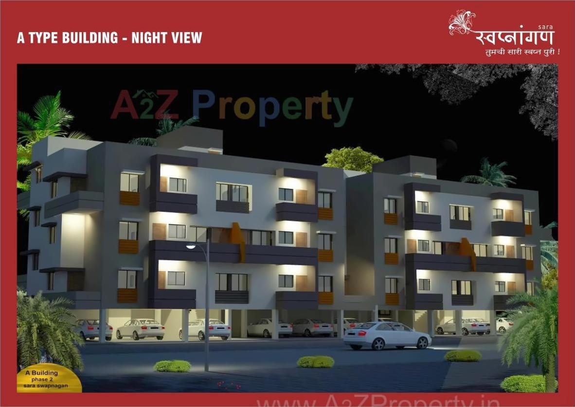 3D Elevation of real estate project Sara Swapnangan   A4, A5, A6 S located at Gangapur-jahagir, Aurangabad, Maharashtra