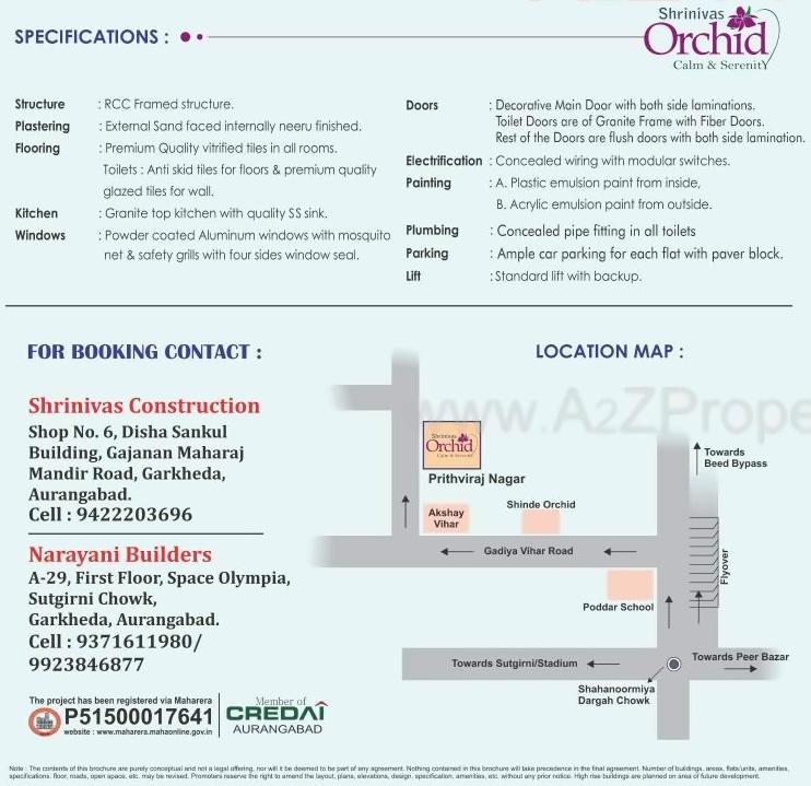  of real estate project Shrinivas Orchid located at Aurangabad-m-corp, Aurangabad, Maharashtra