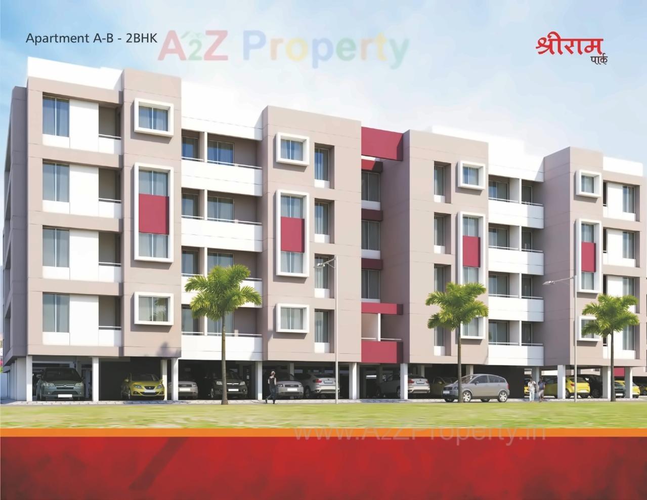 3D Elevation of real estate project Shriram Park located at Aurangabad-m-corp, Aurangabad, Maharashtra