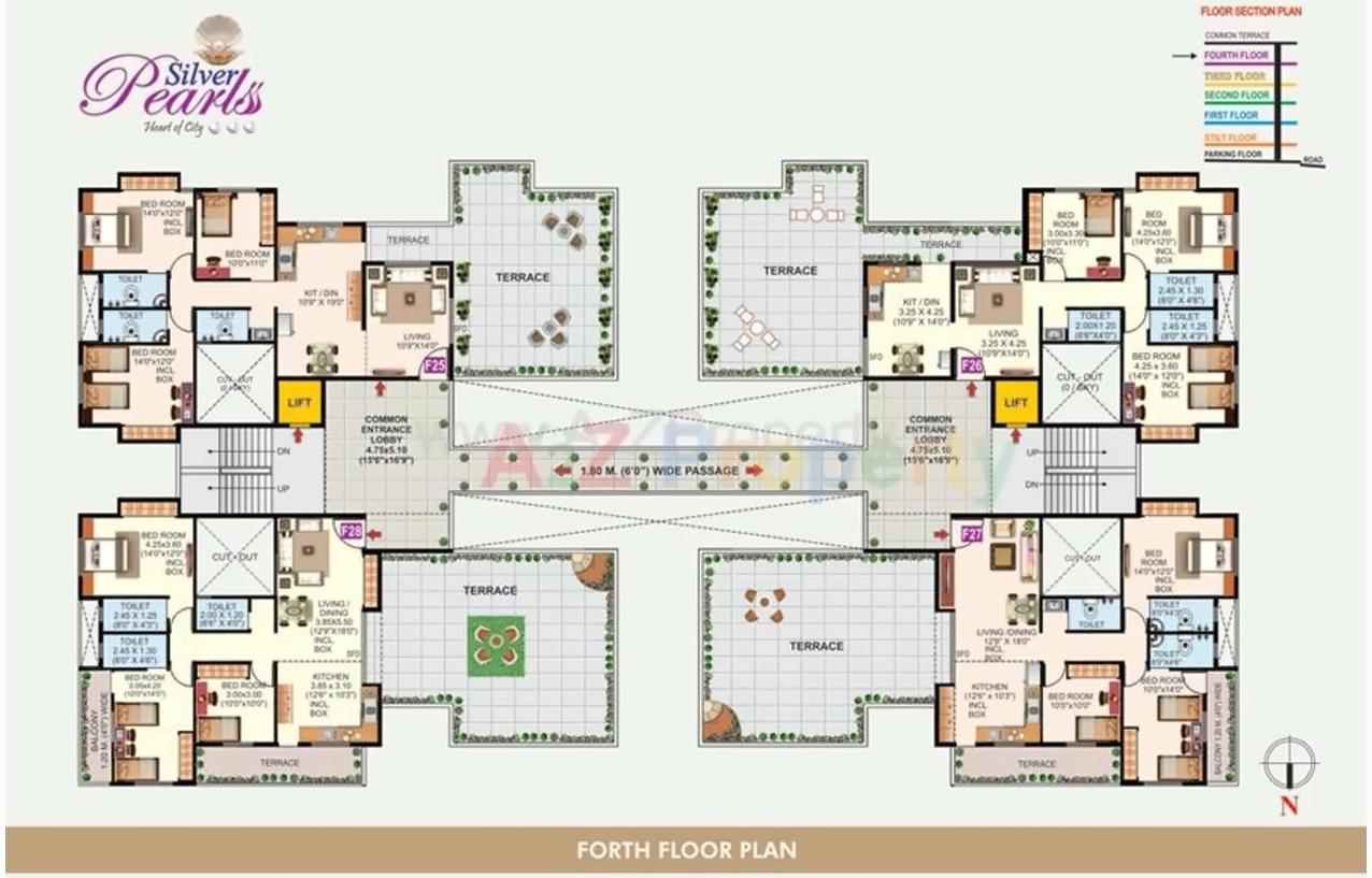Layout of real estate project Silver Pearlss located at Aurangabad-m-corp, Aurangabad, Maharashtra