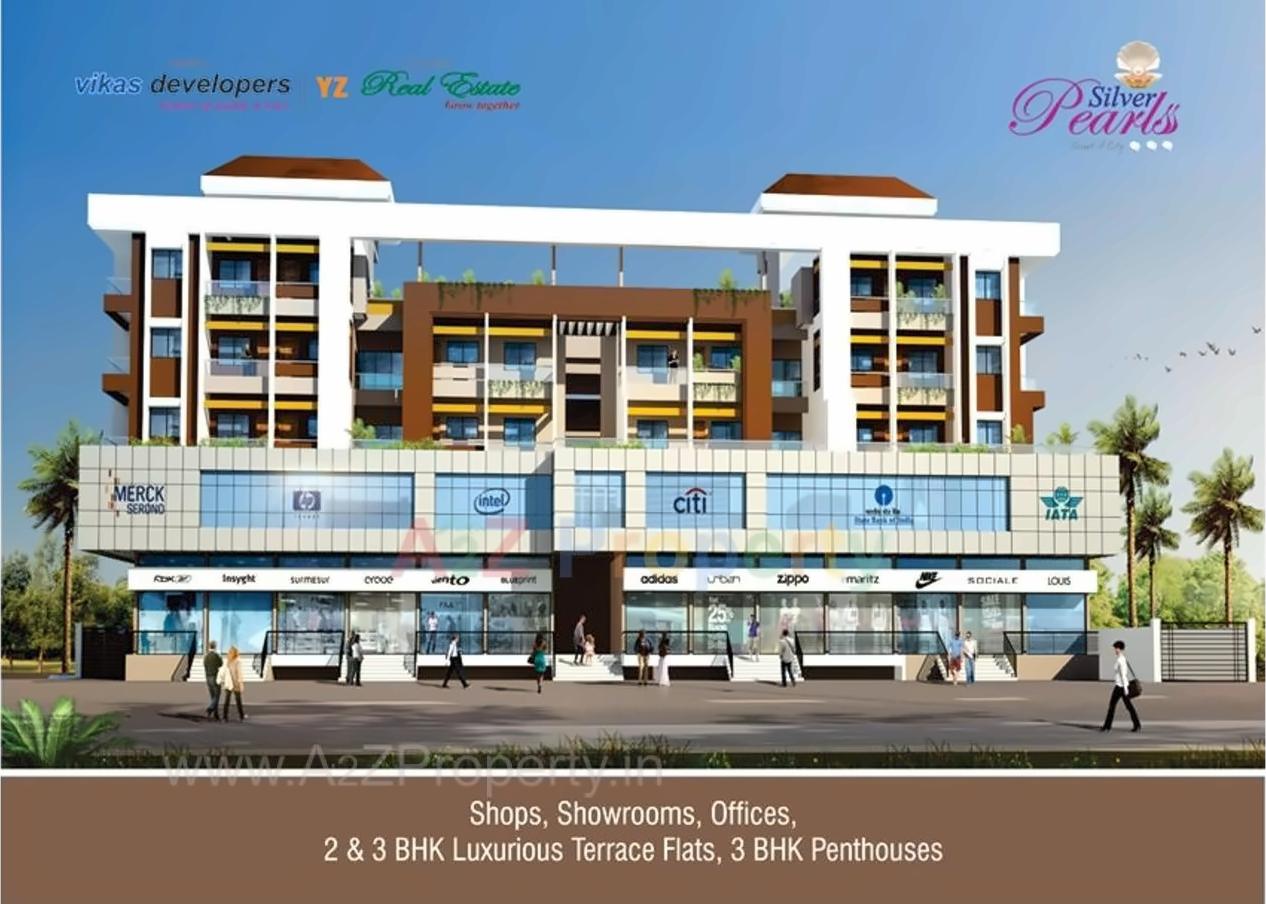 3D Elevation of real estate project Silver Pearlss located at Aurangabad-m-corp, Aurangabad, Maharashtra
