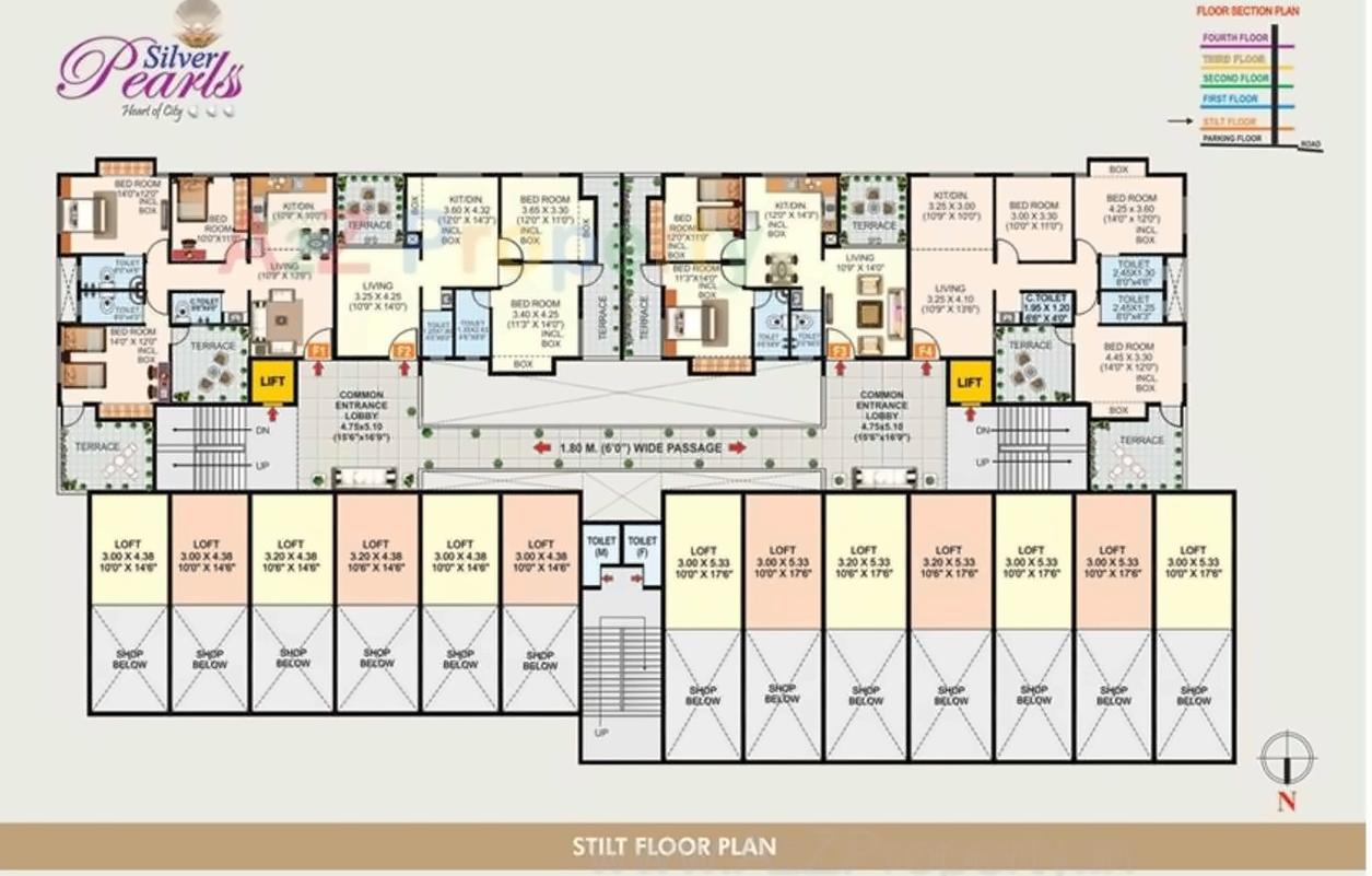 Layout of real estate project Silver Pearlss located at Aurangabad-m-corp, Aurangabad, Maharashtra