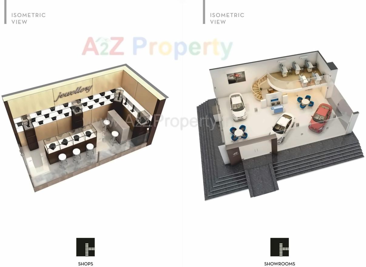 Layout of real estate project The Hub located at Shendra-kamangar, Aurangabad, Maharashtra
