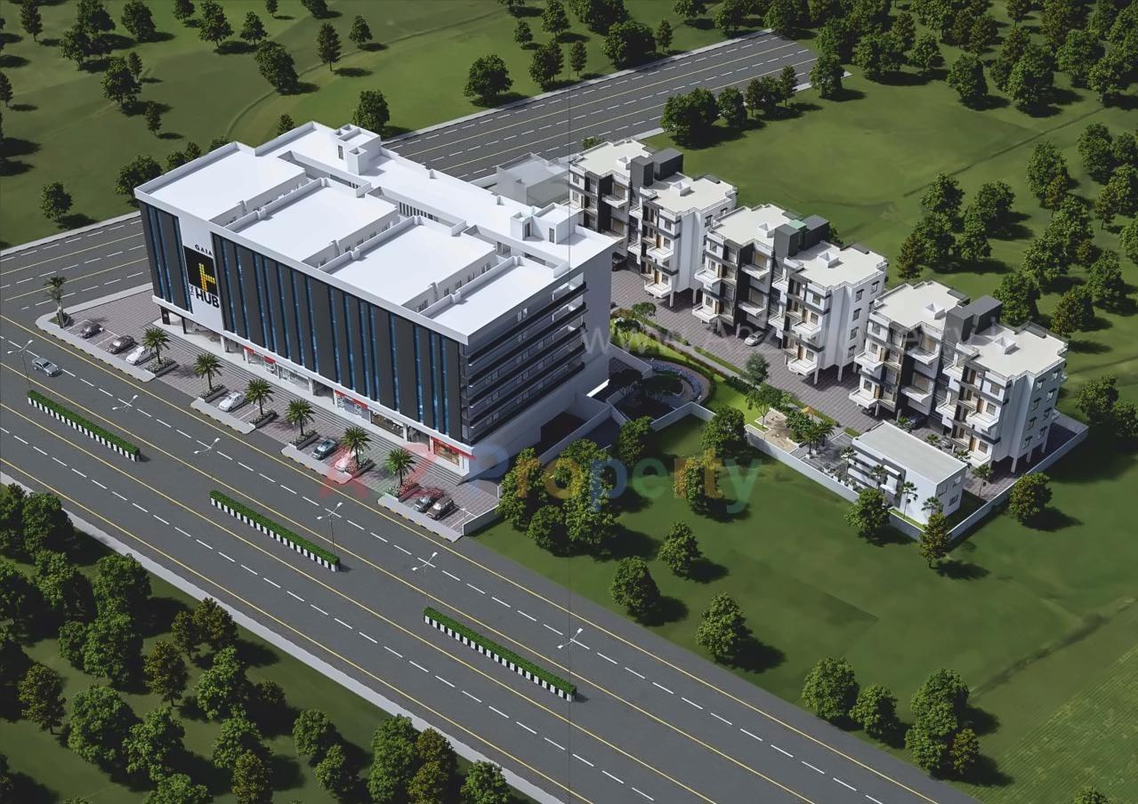 3D Elevation of real estate project The Hub located at Shendra-kamangar, Aurangabad, Maharashtra