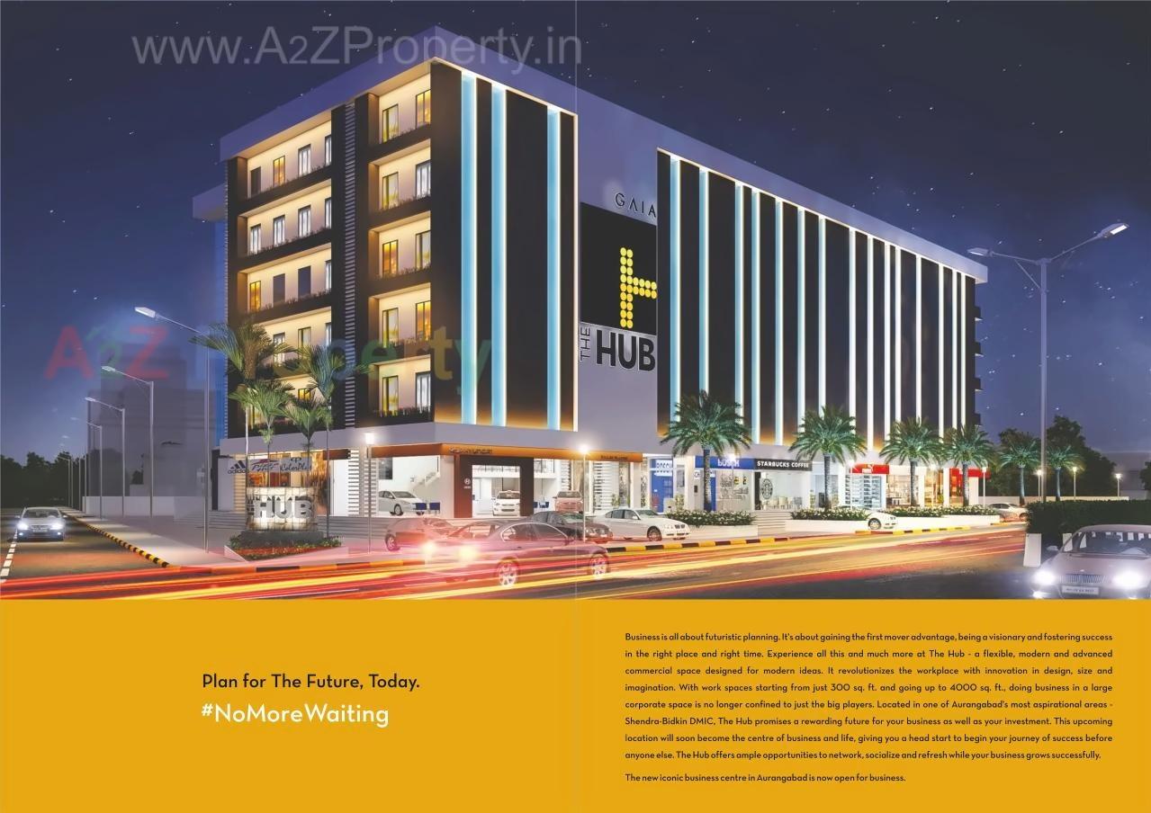 3D Elevation of real estate project The Hub located at Shendra-kamangar, Aurangabad, Maharashtra