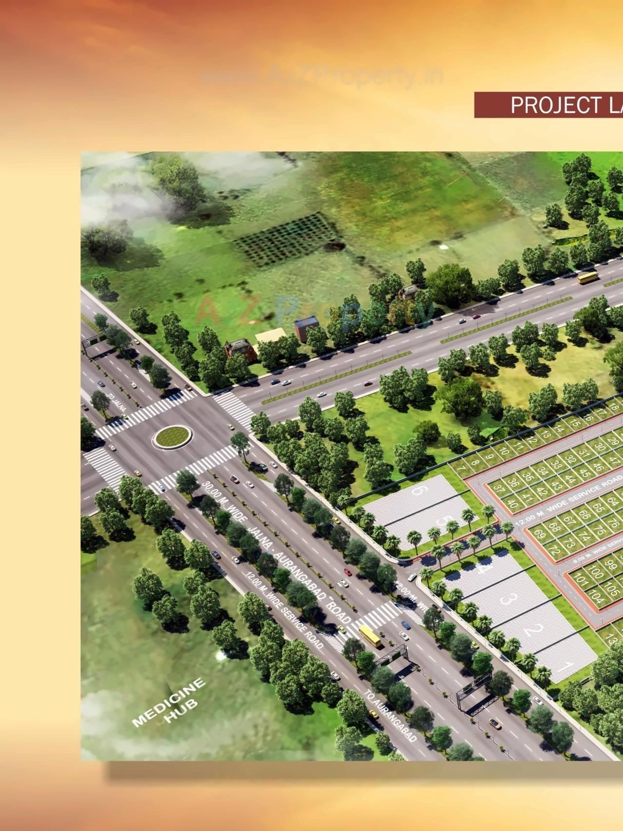 3D Elevation of real estate project Urban Ambition located at Karmad, Aurangabad, Maharashtra