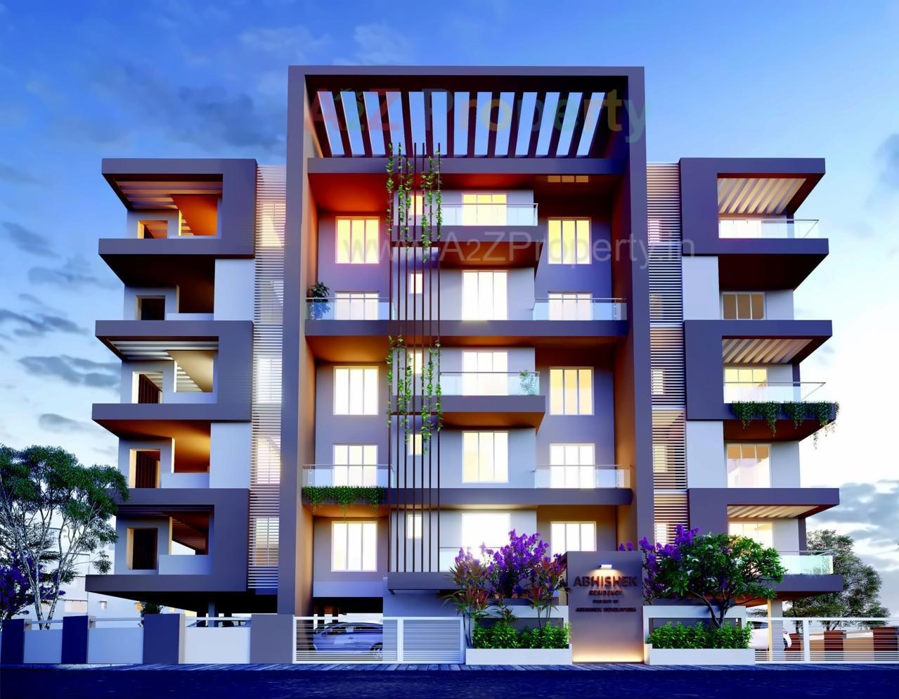 3D Elevation of real estate project Abhishek Residency located at Kolhapur-m-corp, Kolhapur, Maharashtra