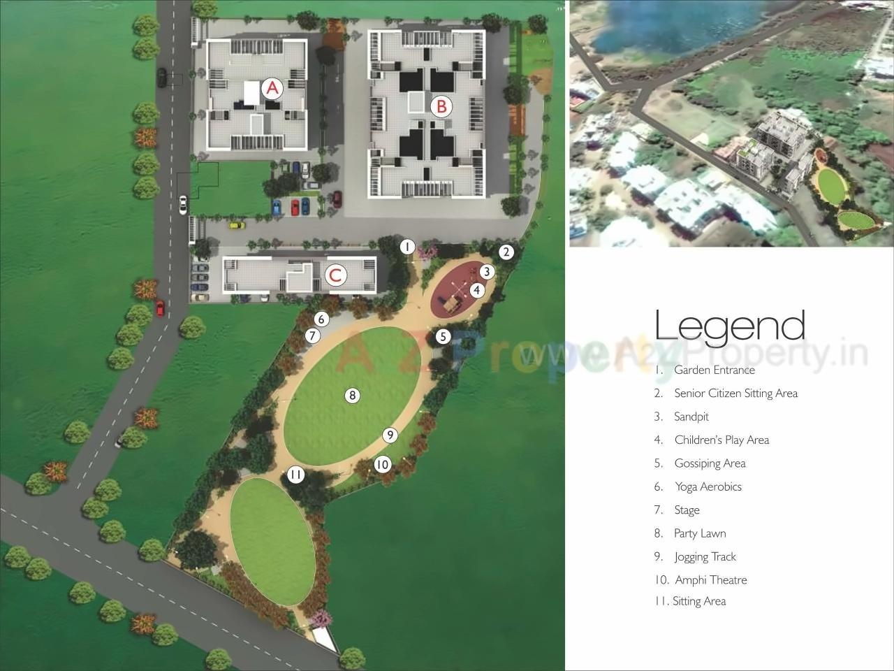Layout of real estate project Anand Prospera located at Kolhapur-m-corp, Kolhapur, Maharashtra