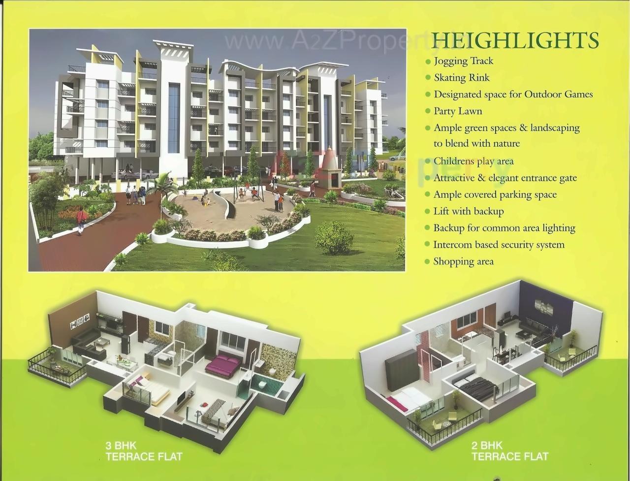 3D Elevation of real estate project Arihant Residency located at Kolhapur-m-corp, Kolhapur, Maharashtra