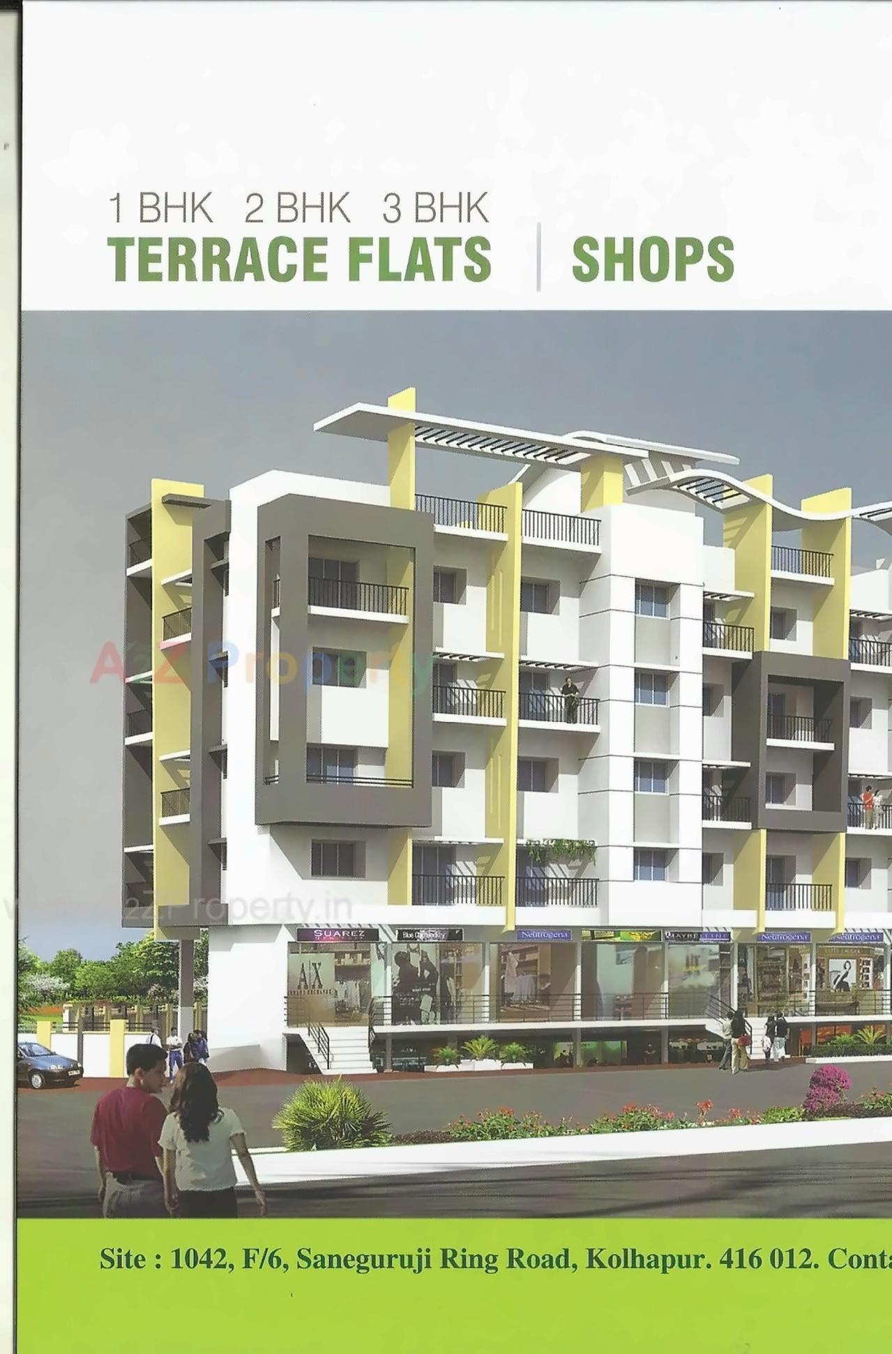 3D Elevation of real estate project Arihant Residency located at Kolhapur-m-corp, Kolhapur, Maharashtra