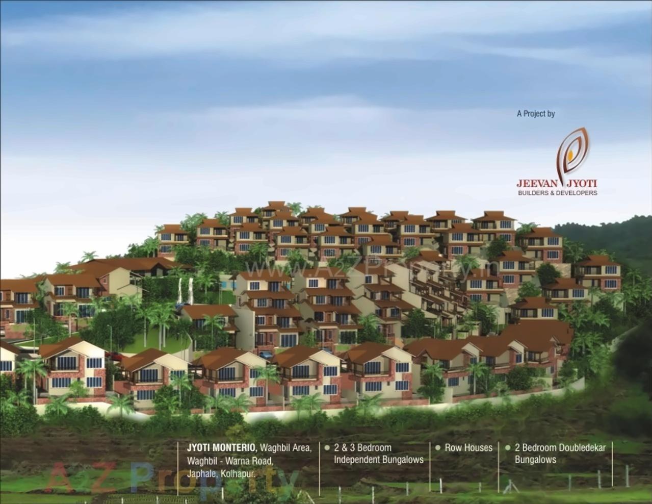 3D Elevation of real estate project Jyoti Monterio located at Japhale, Kolhapur, Maharashtra