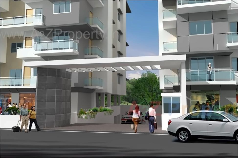 3D Elevation of real estate project Pratiraj Towers located at Kolhapur-m-corp, Kolhapur, Maharashtra