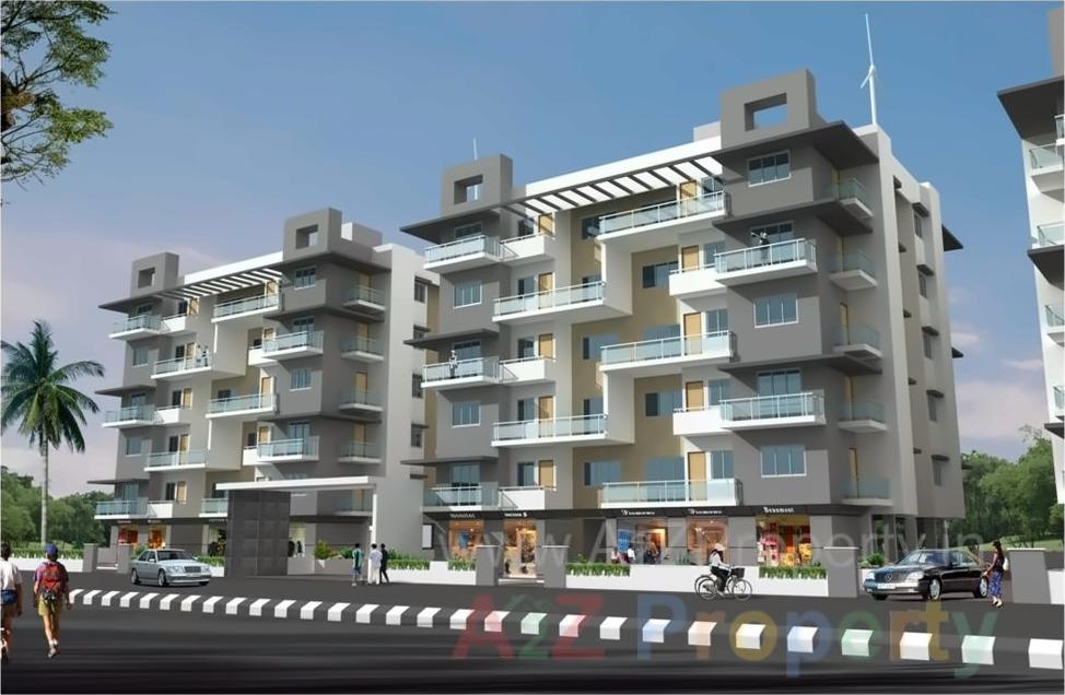 3D Elevation of real estate project Pratiraj Towers located at Kolhapur-m-corp, Kolhapur, Maharashtra