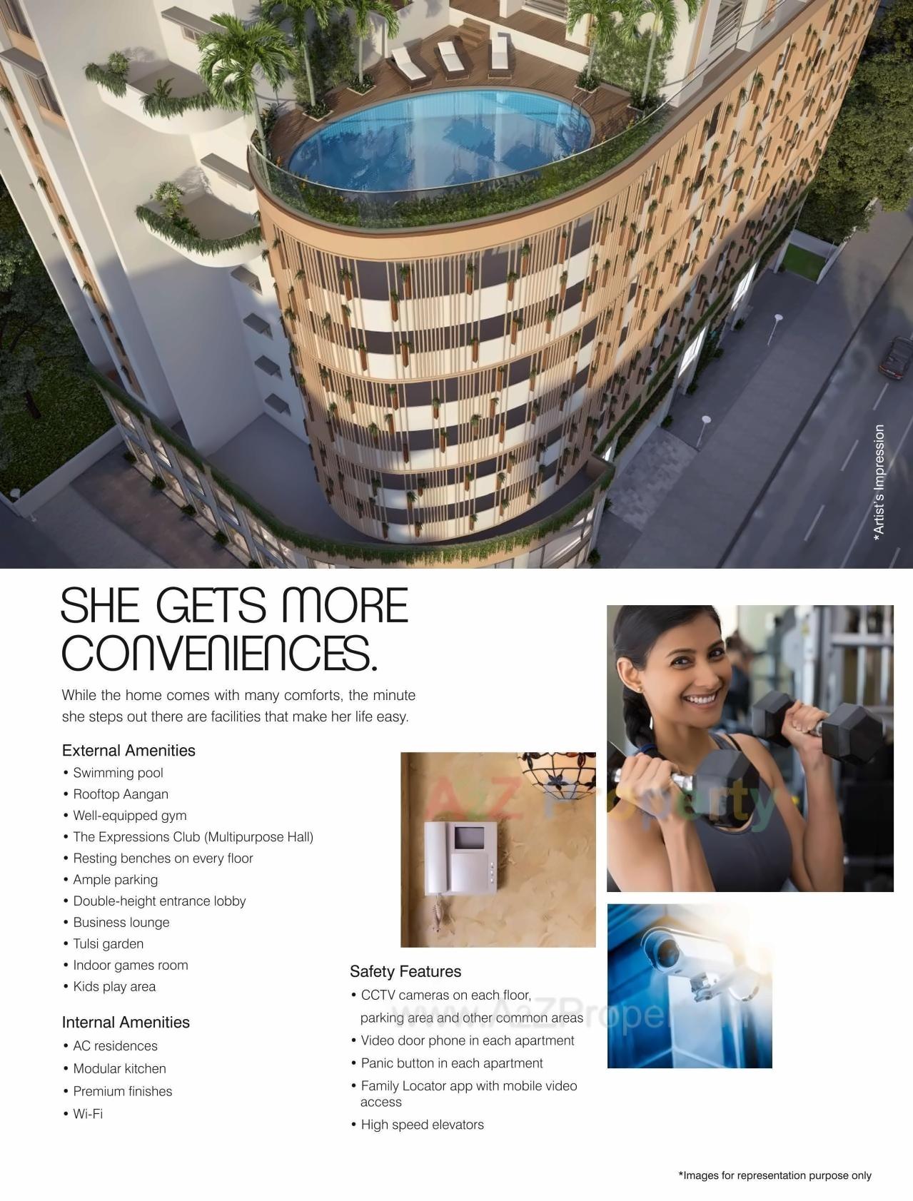 3D Elevation of real estate project Aangan located at Gnorth400016, MumbaiCity, Maharashtra