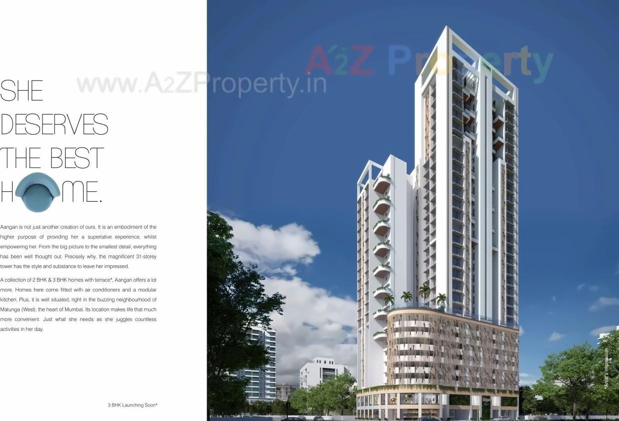 3D Elevation of real estate project Aangan located at Gnorth400016, MumbaiCity, Maharashtra