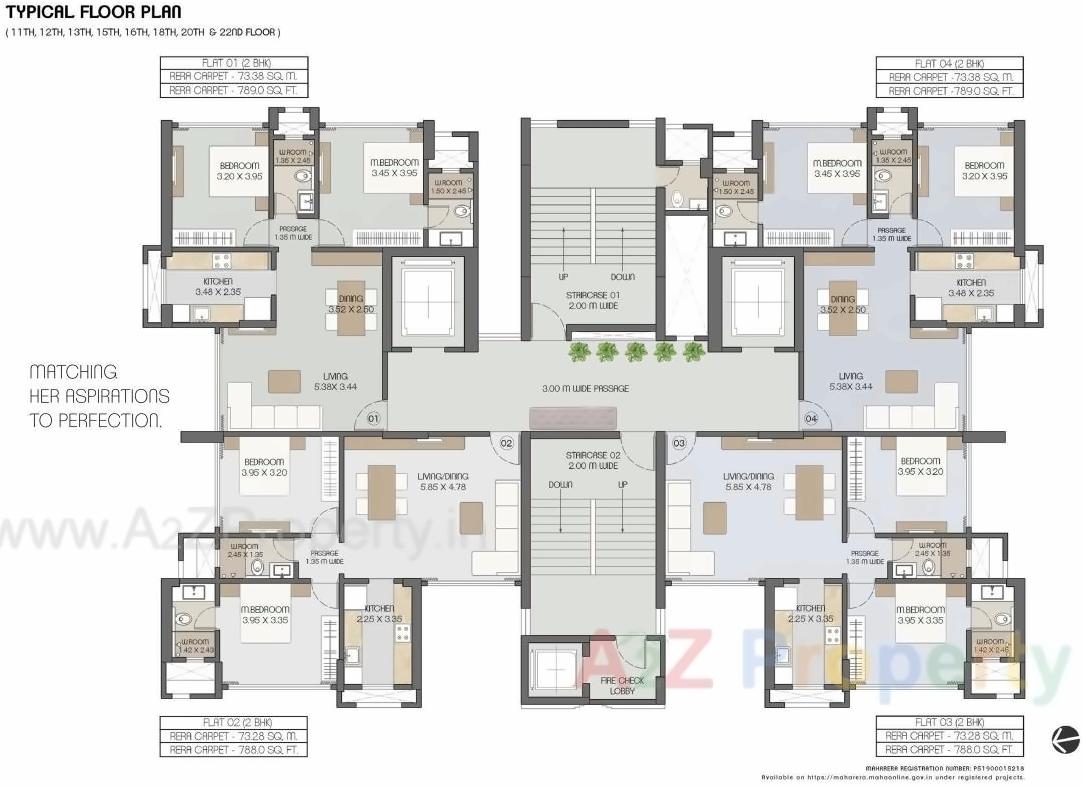 Layout of real estate project Aangan located at Gnorth400016, MumbaiCity, Maharashtra