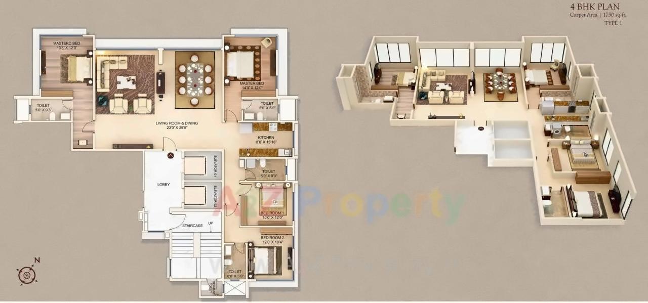Layout of real estate project Aaradhya Signature located at Fnorth400022, MumbaiCity, Maharashtra