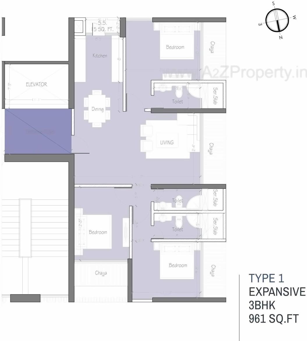 Layout of real estate project Bombay Xi located at E400011, MumbaiCity, Maharashtra