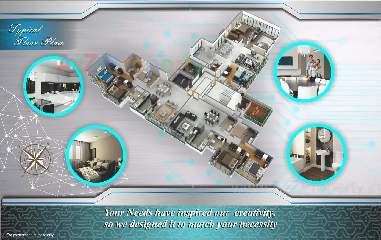 Layout of real estate project Darshan Ricco located at Mumbai-city, MumbaiCity, Maharashtra